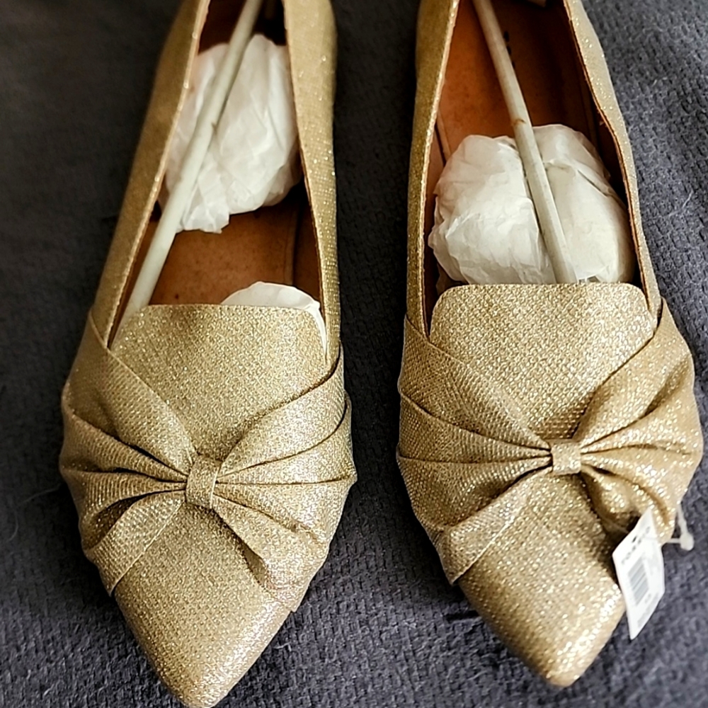 Torrid Gold Glitter Loafer